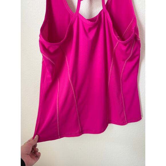 Gianni Bini Hot Pink Athletic Workout Top Size Large - Picture 7 of 7